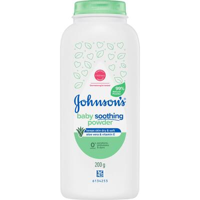 johnsons baby powder aloe vera & vitamin e