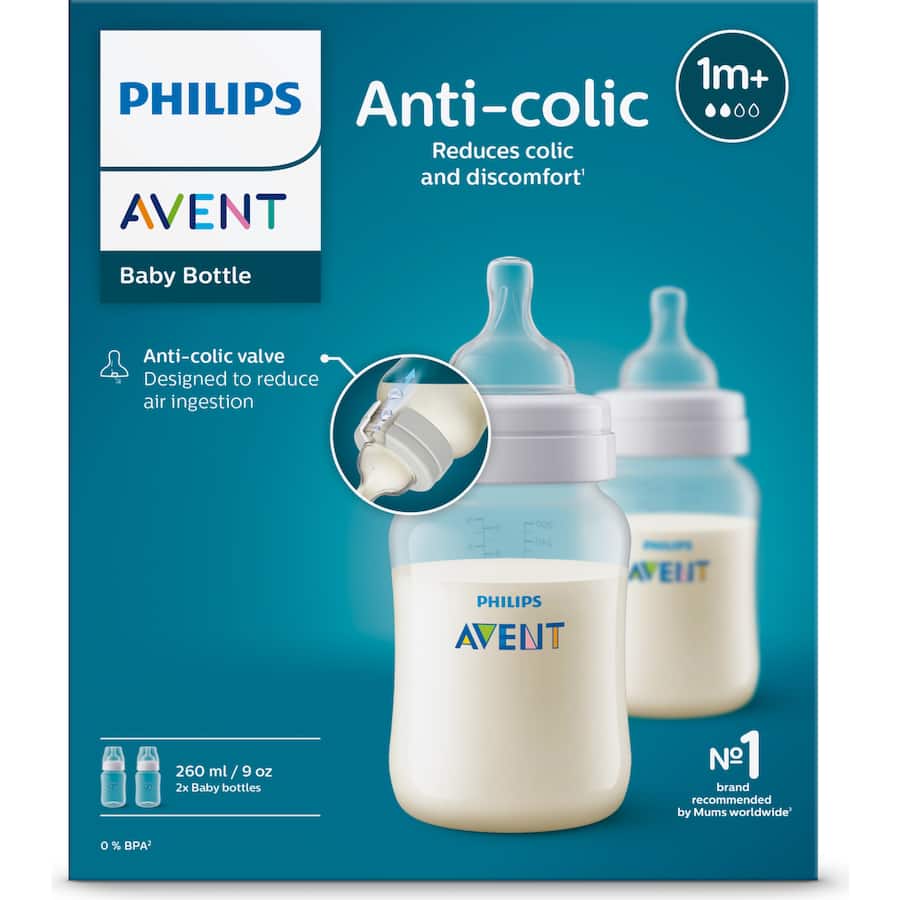 Avent Baby Bottle Anti-Colic 1M+