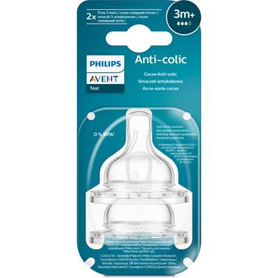 avent teats anti-colic 3m+