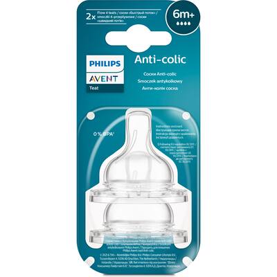 avent teats anti-colic 6m+