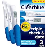 Clearblue Pregnancy Test Kit Triple Check + Date