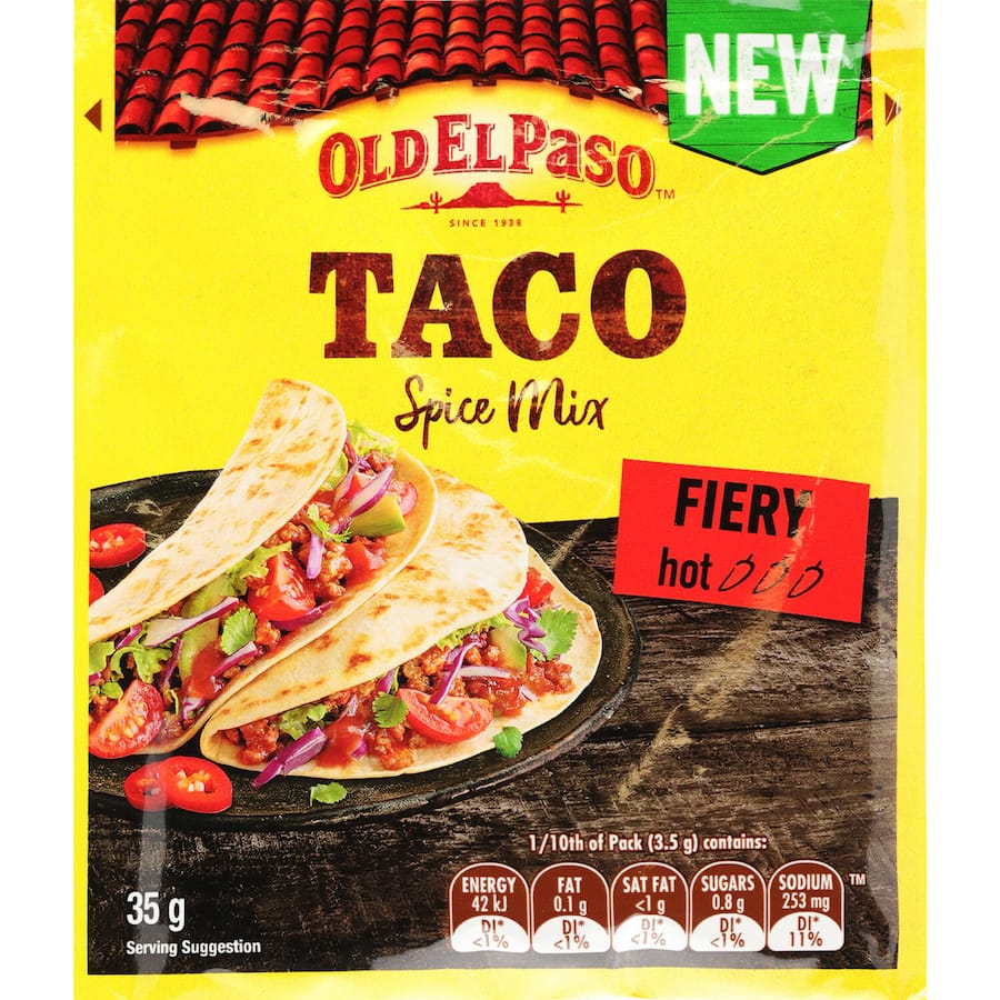 Old El Paso Taco Seasoning Fiery Spice Mix