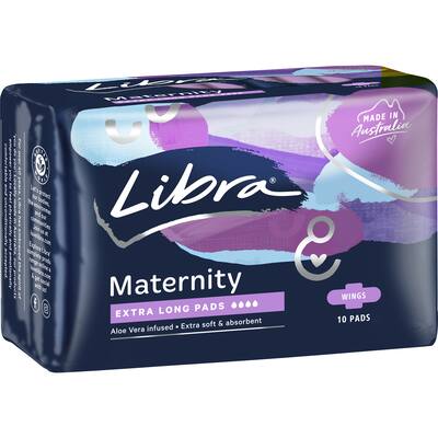 libra maternity pads extra long with wings