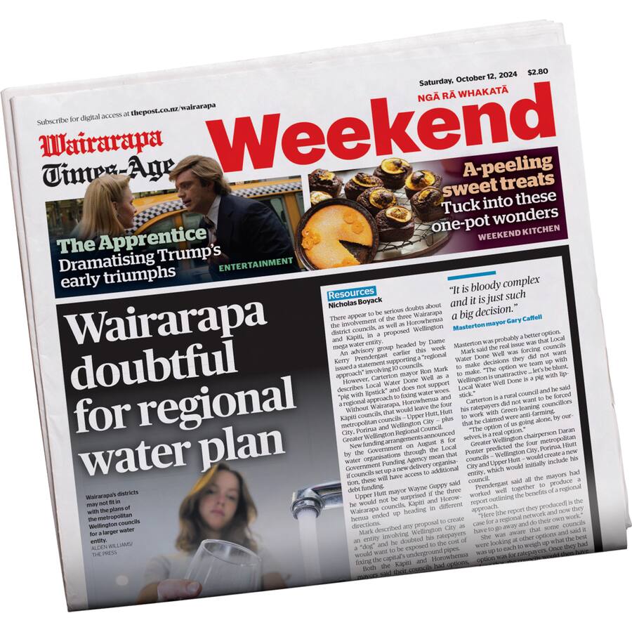 Wairarapa Times Newspaper Saturday Edition