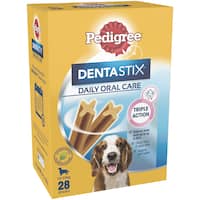 pedigree dentastix dog treats daily oral care medium dog (28pk)