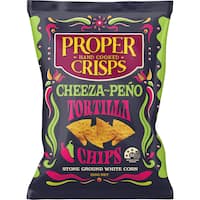 Proper White Corn Chips Tortilla Cheeza-Peno