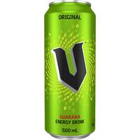V Original Guarana Energy Drink (500ml)