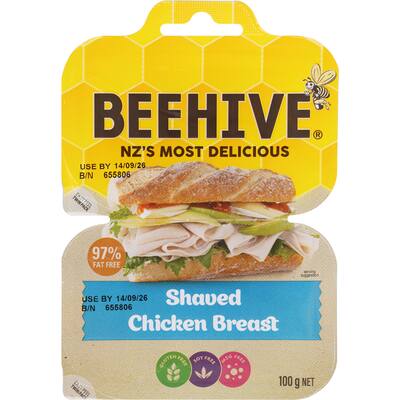 beehive chicken shaved breast 97% fat free