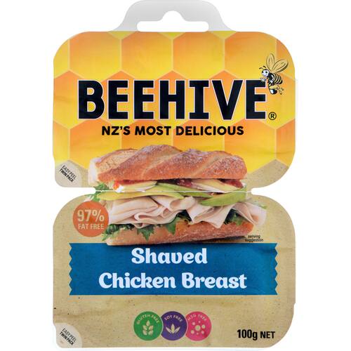 Beehive Chicken Shaved Breast 97% Fat Free