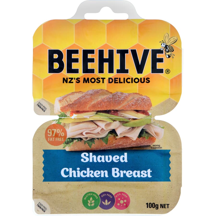 Beehive Chicken Shaved Breast 97% Fat Free