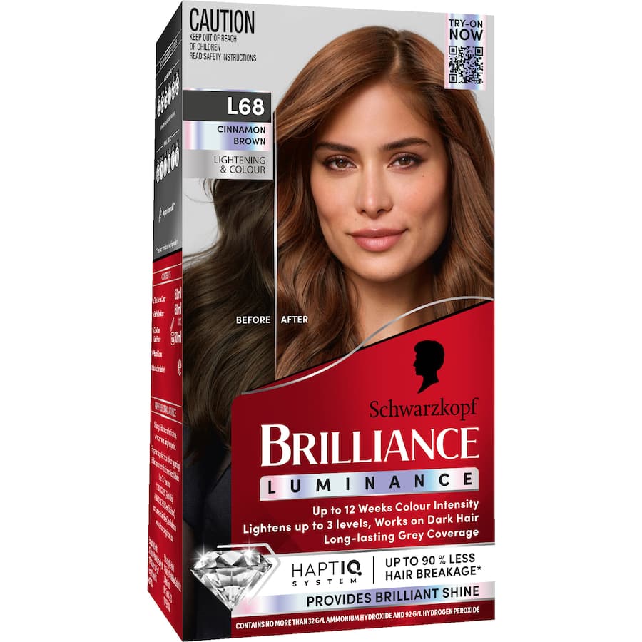 Schwarzkopf Brilliance Permanent Hair Colour L68 Cinnamon Brown