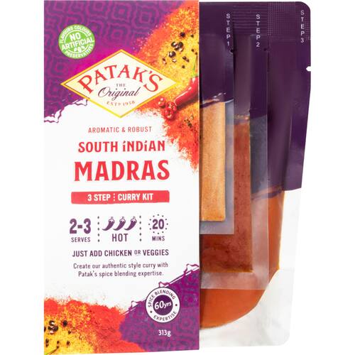 Pataks Ready Meal Madras Curry Sauce Hot