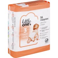 little one's bulk nappies crawler boys & girls 6-11kg size 3