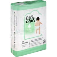 little one's bulk nappies toddler boys & girls 10-14kg size 4