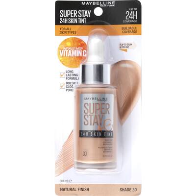 maybelline superstay glow skin tint foundation 30