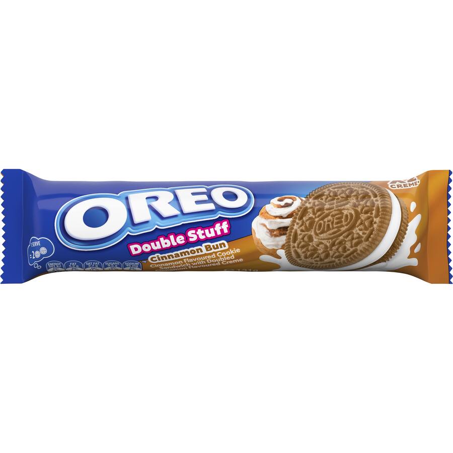 Oreo Creme Filled Biscuits Double Stuff Cinnamon Bun