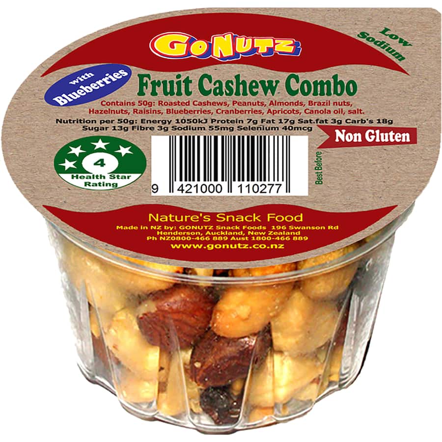 Gonutz Cashews & Fruit Combo