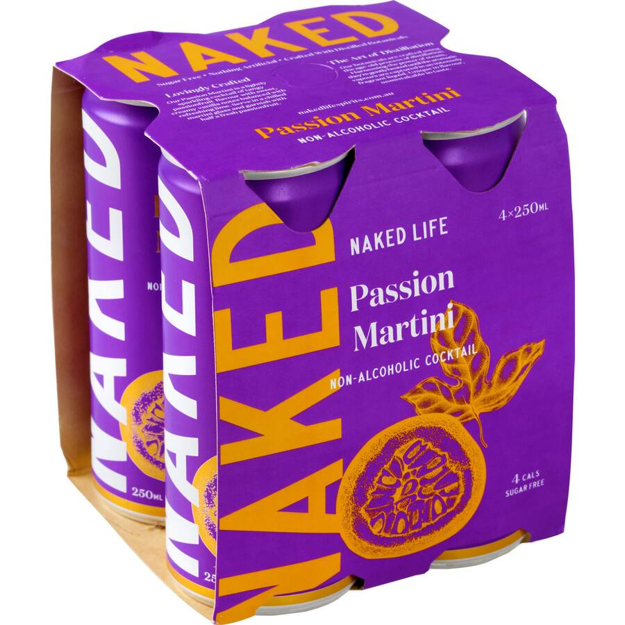 Naked Life Cocktail Mixer Passion Martini Non Alcoholic