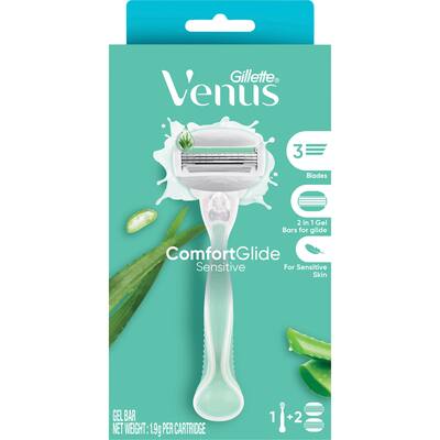gillette venus razor handle comfortglide sensitive kit