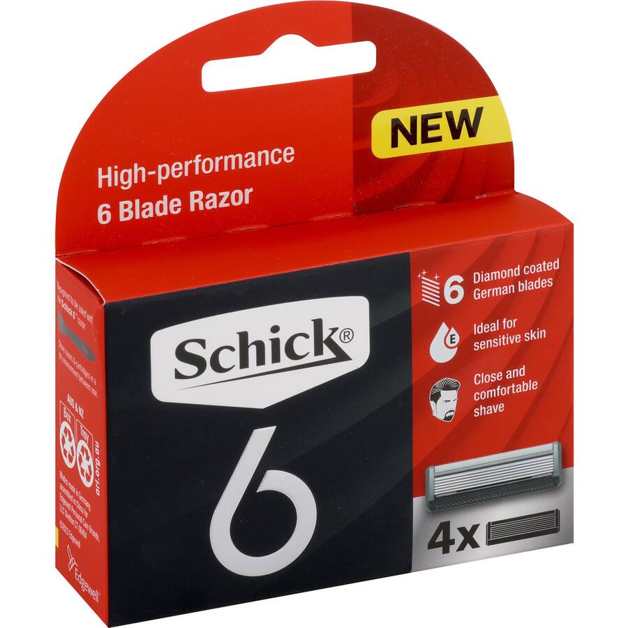 Schick 6 Razor Blades High Performance