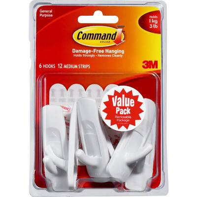 3m command adhesive hooks medium