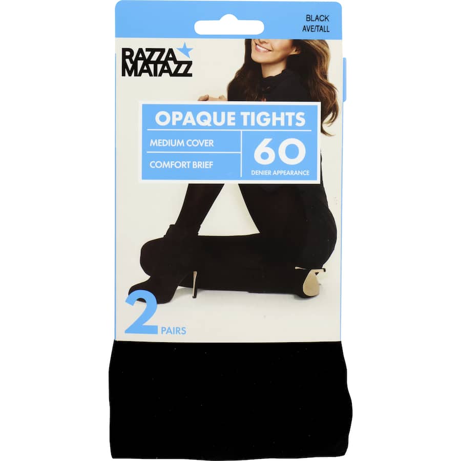 Razzamatazz Opaques Pantyhose Tall Black 60 Denier Tall/Xtall