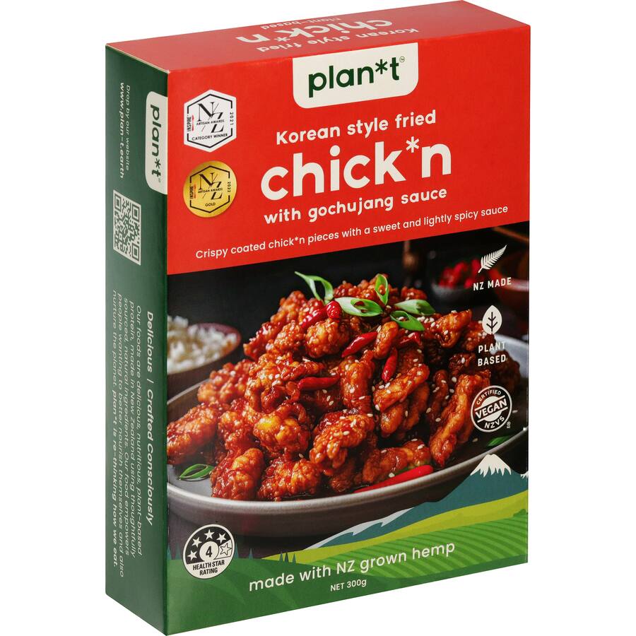 Plan*T Vegan Frozen Meal Korean Fried Chicken