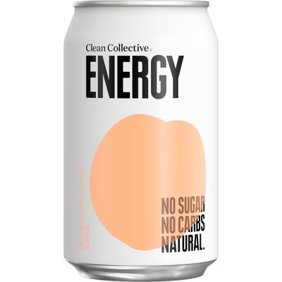 clean collective energy drink peach nectarine