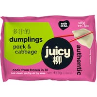 juicy dumplings pork & cabbage (450g)