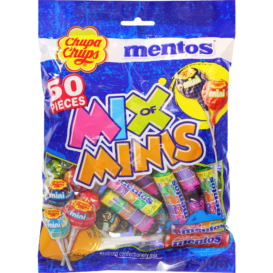 Chupa Chups Sweets Mix Of Minis 50 Share Pack