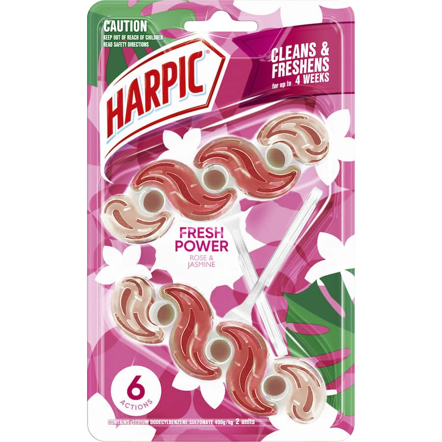 Harpic Toilet Cleaner Flush Fresh Power Rose & Jasmine