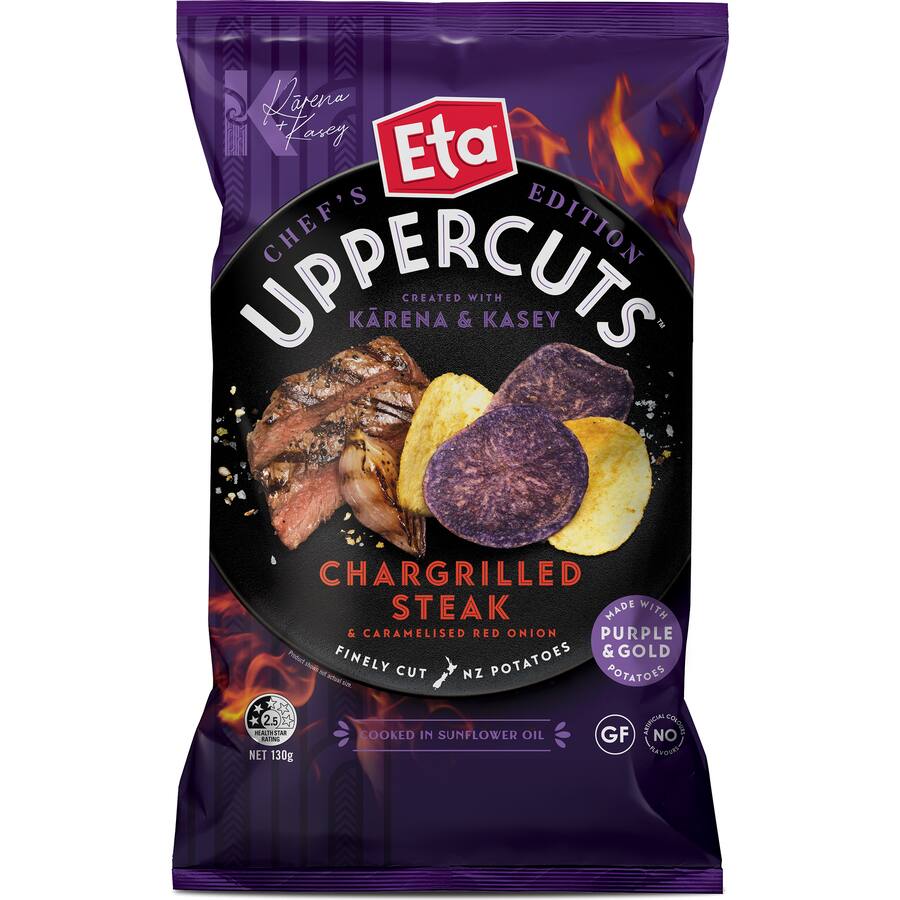 Eta Uppercuts Chips Charge Grilled Steak