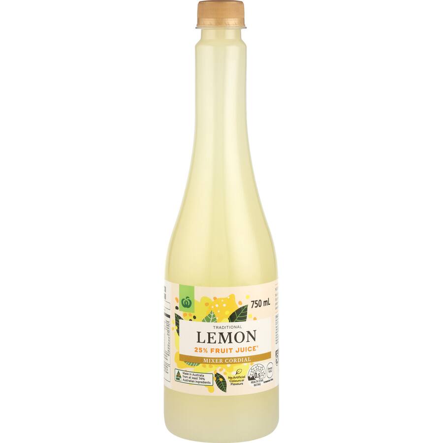 Woolworths Cordial Lemon