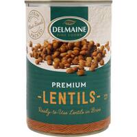 Delmaine Premium Lentils In Brine (390G)