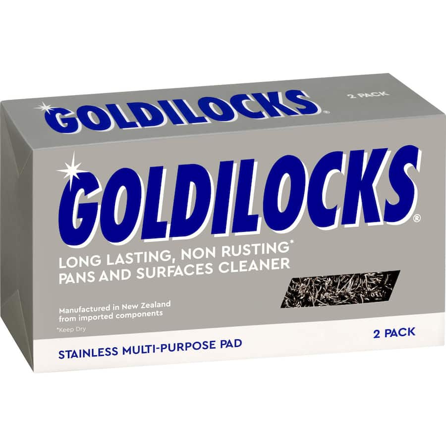 Goldilocks Stainless Steel Scourer Non Rusting Twin Pack