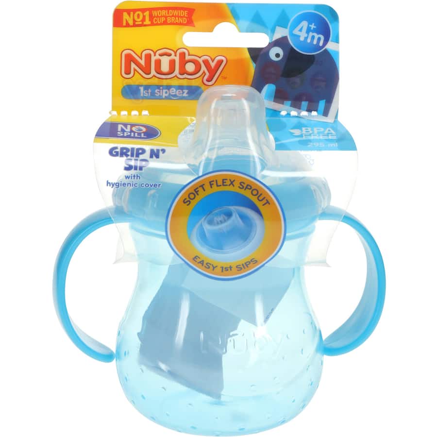 Nuby No Spill Baby Drinking Cup Spout Trainer With Handles