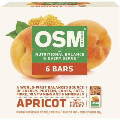 one square meal muesli bars apricot & honey