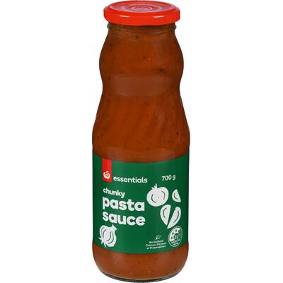 essentials pasta sauce chunky