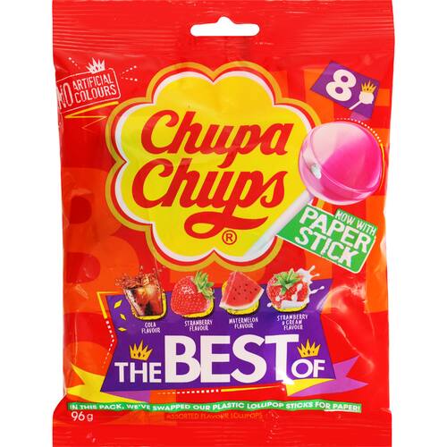 Chupa Chups Lollipops Best Of Bag 96g