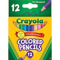 Crayola Coloured Pencils Half Size