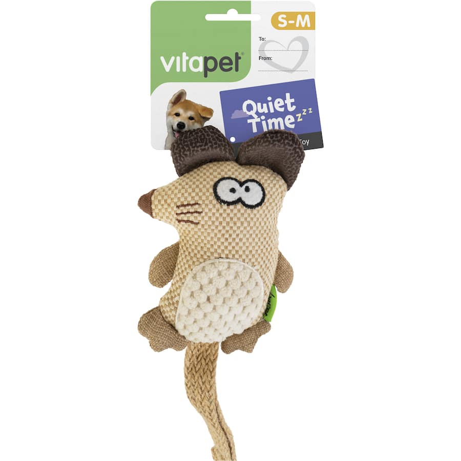 Vitapet Quiet Time Pet Toy Dog Small Plush