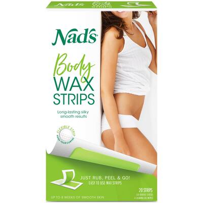 nads hair removal wax strips body