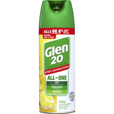 glen 20 disinfectant spray citrus breeze