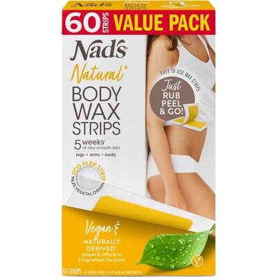 nad's hair removal wax strips body