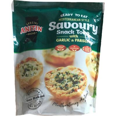 anitin savoury snack toast garlic & parsley