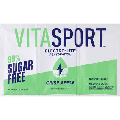 vitasport electrolyte 99% sugar free crisp apple