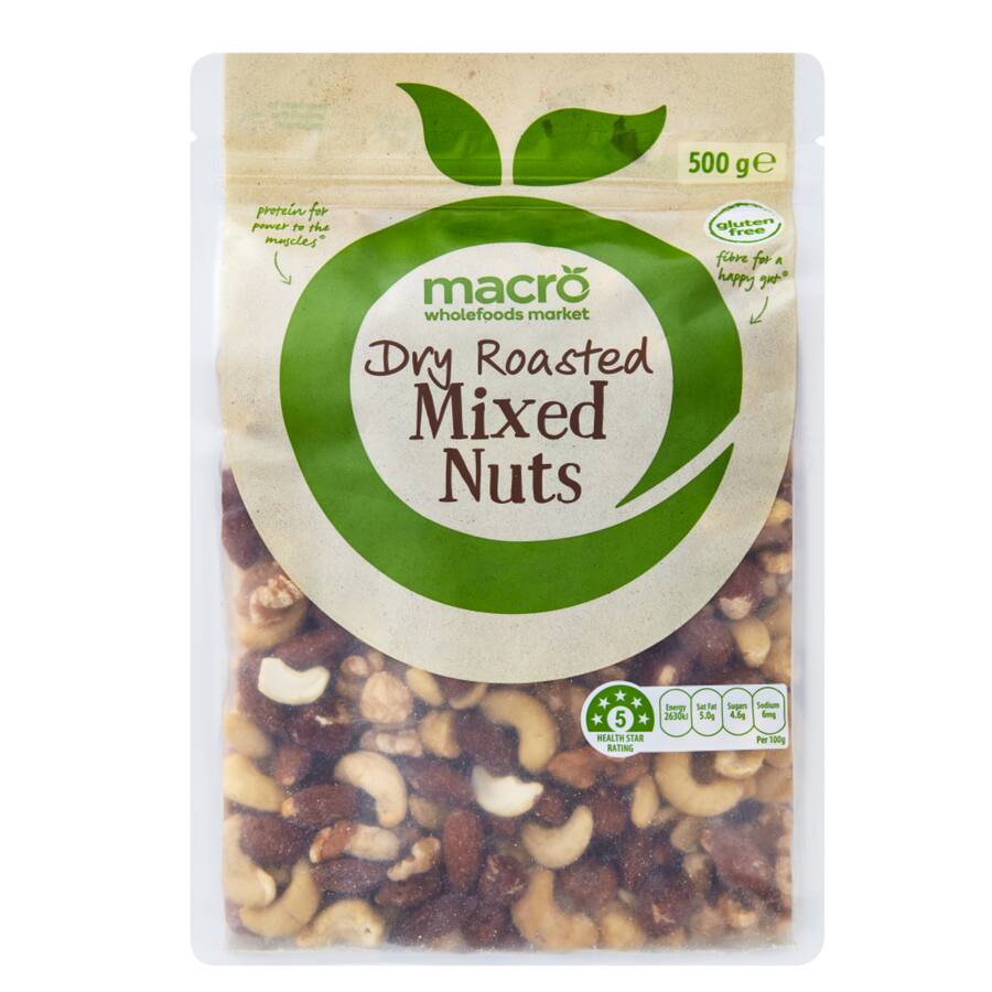 Macro Mixed Nuts Dry Roasted