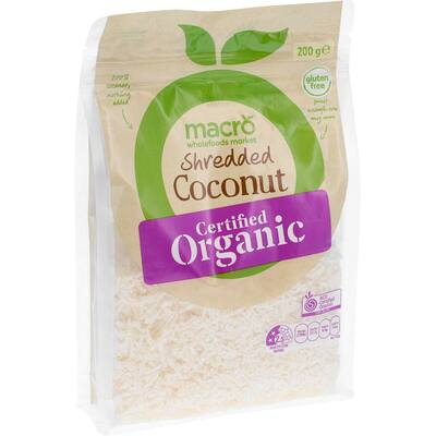 macro organic coconut shredded