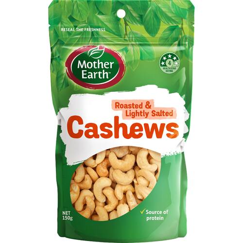 Mother Earth Cashews Batch Roasted & Salted