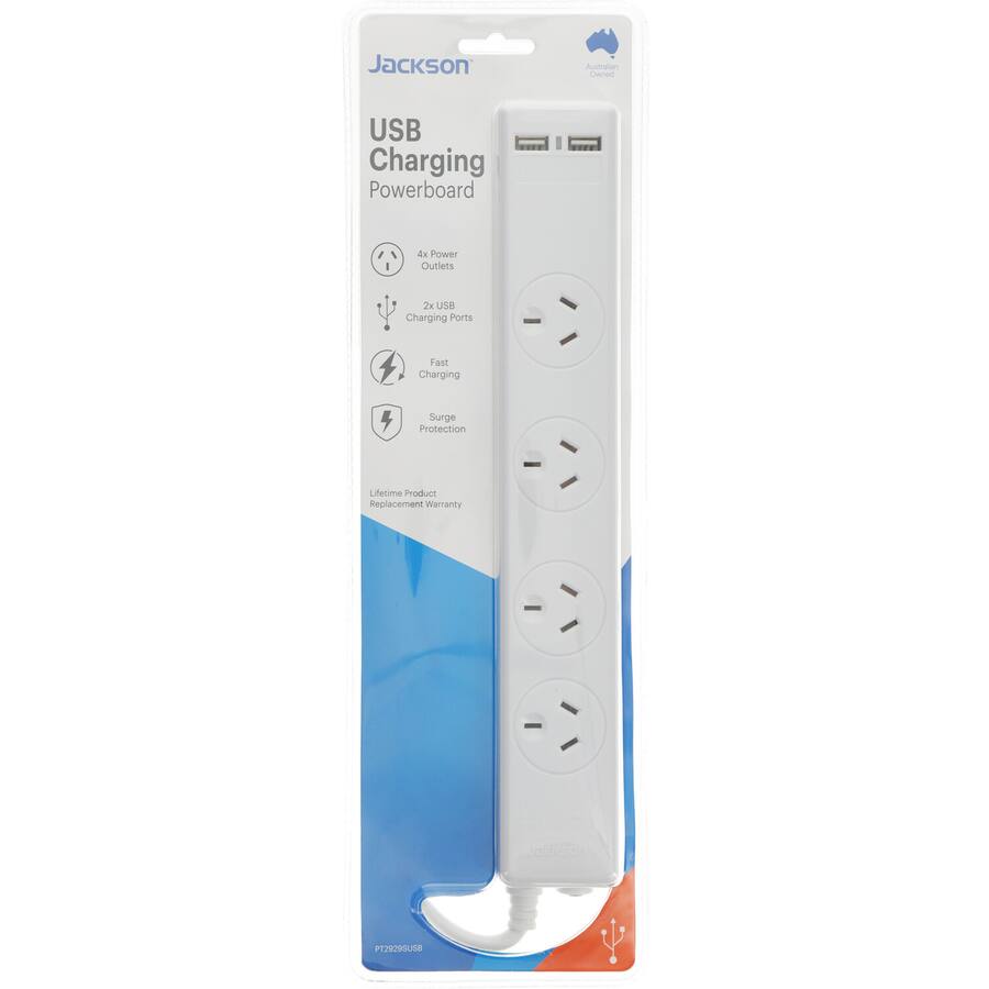 Jackson Powerboard 4 Outlet & 2 Usb